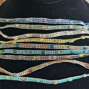 Wonderful Hand Beaded Glass Bead Bracelets-boutique